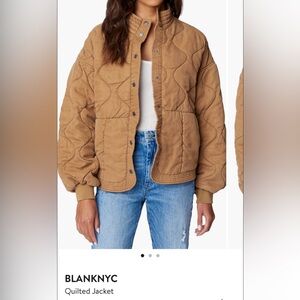 Blank NYC Tan Quilted Jacket